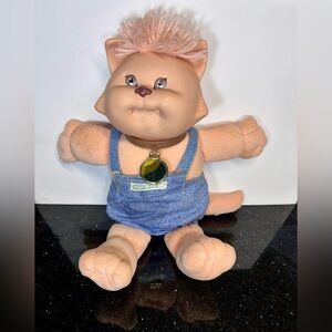 1988 vintage Cabbage Patch Kids BAH Bah Doll with Denim Outfit